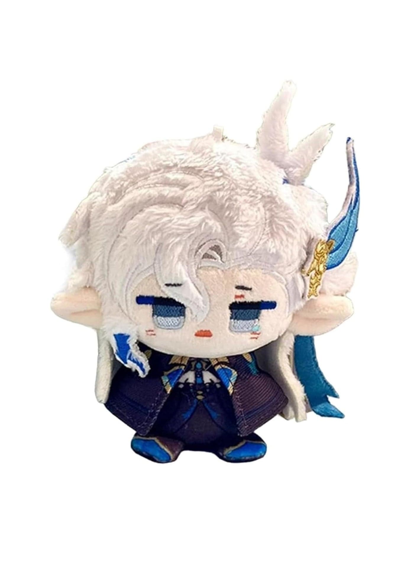 Genshin Impact Plush Doll, Suitable as Keychain or Desktop Decoration, Anime Doll Great Gift for Game Fans - Neuvillette (4.7 inches)