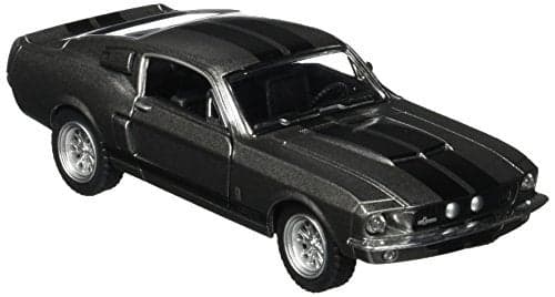 KiNSMART 1967 Ford Shelby Mustang GT500 138 Scale 5 Die Cast Metal Model Toy Muscle Car Grey