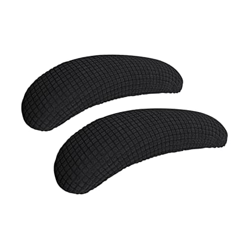 FORCHEER Office Chair Armrest Covers Stretchable Water Resistant Jacquard Elastic Band Short Computer Chair Arm Covers for Desk Chairs 8-13inch Washable 2 Pieces-Black