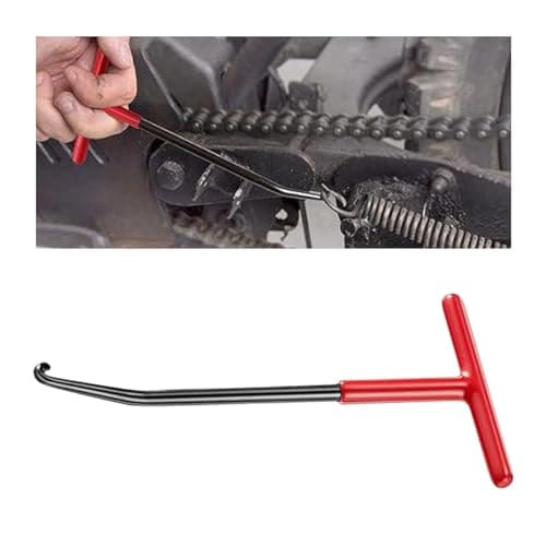 Motorcycle Exhaust Spring Hook, T Shaped Handle Exhaust Spring Hooks, Rubber Coating Exhaust Spring Puller Tool Fit for Vehicle Motorcycle Dirt Bike Removal, Installation Tool