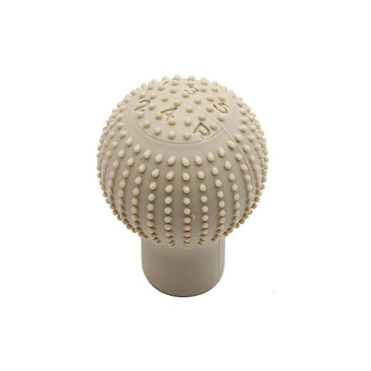 Aksmit Anti-Scratch Universal Fit Silicon Gear Knob Protective Cover Round Bump Shift Knob Cover (Beige)