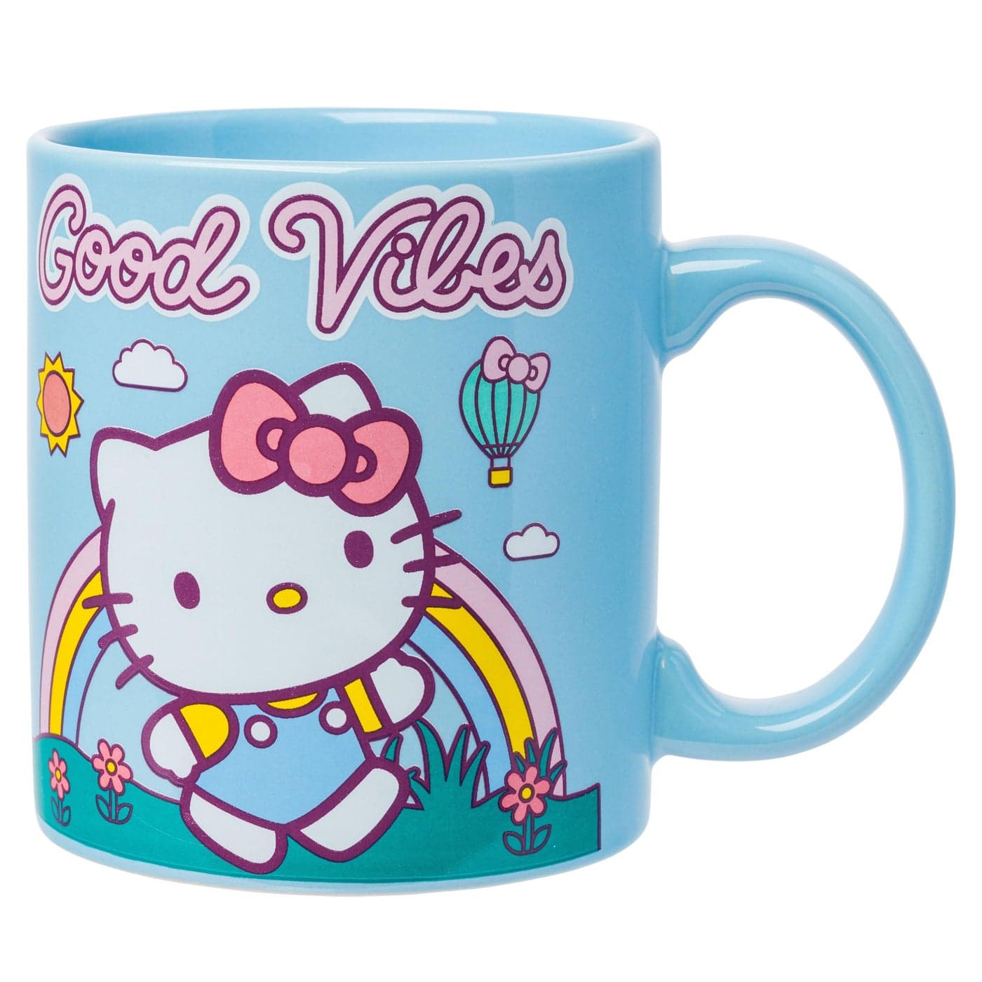 Silver Buffalo Sanrio Hello Kitty Good Vibes Ceramic Mug 20 Ounces