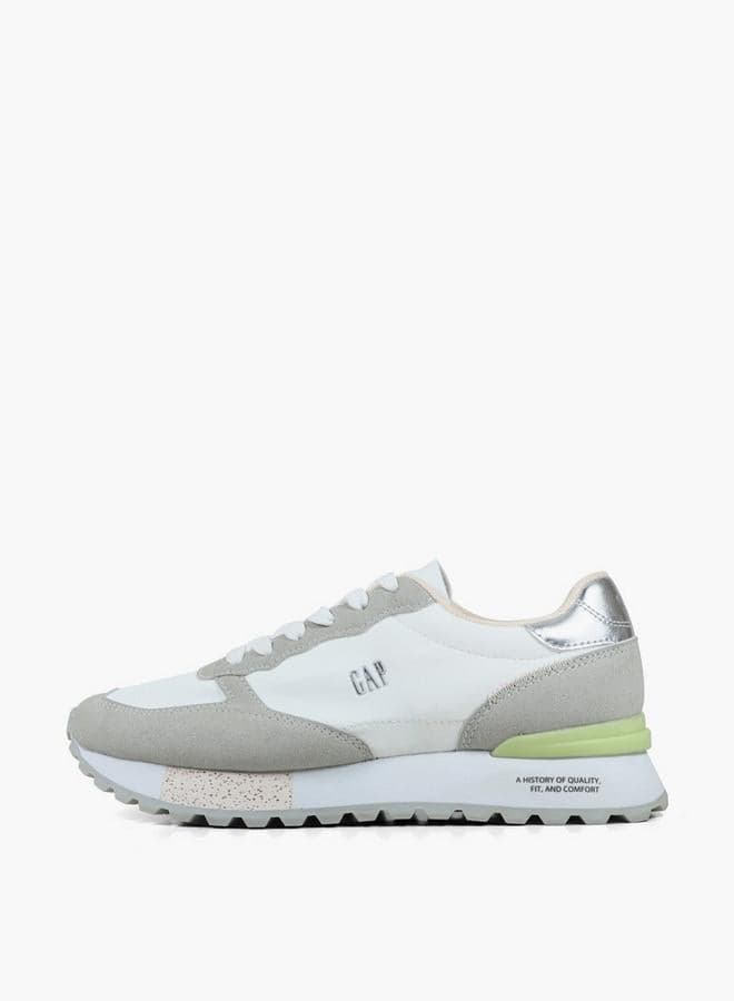 Women Panelled Lace-Up Sneakers — 39