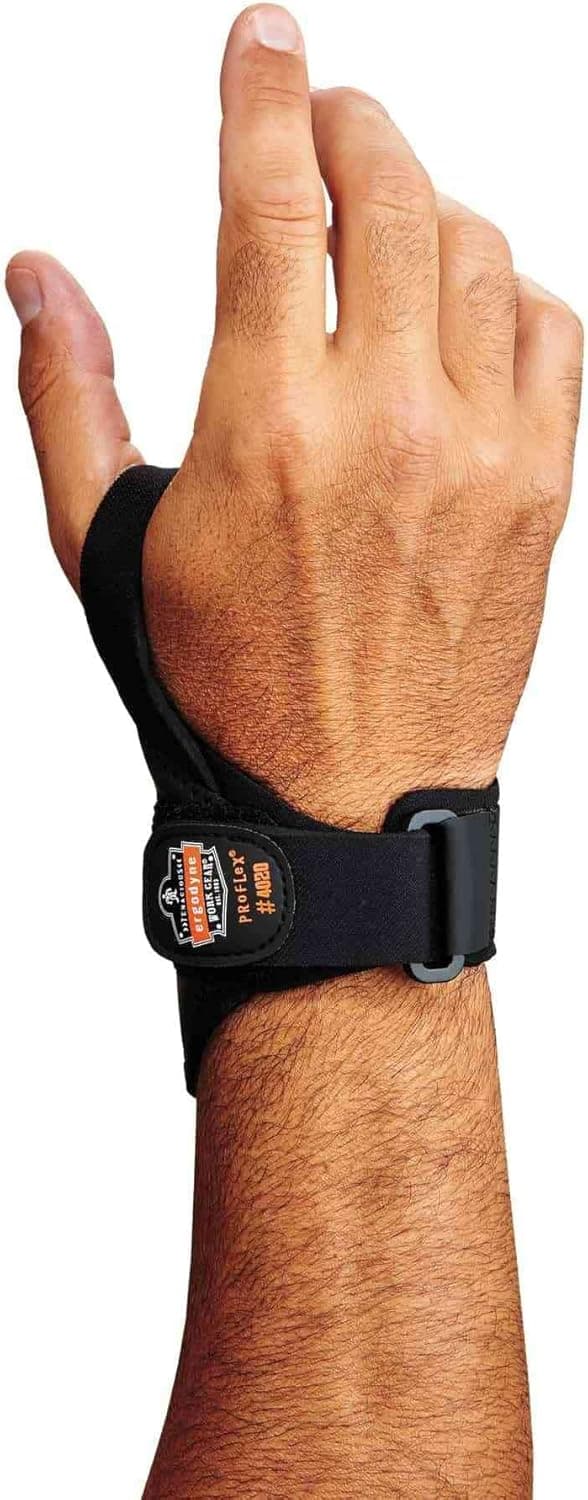 Ergodyne 70204 ProFlex 4020 Right Wrist Support Black Medium