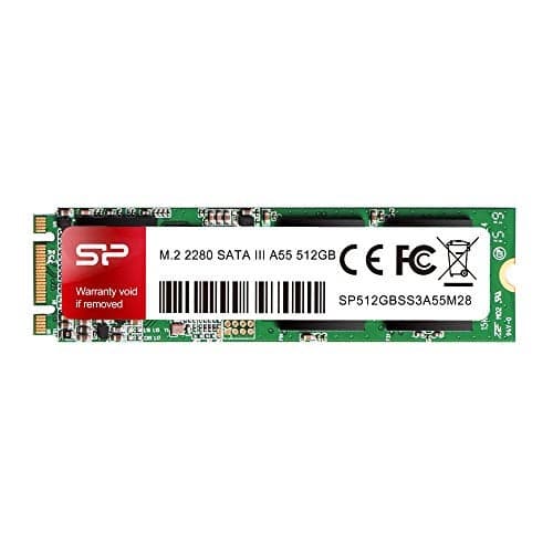 Silicon Power 512GB A55 M2 SSD SATA III Internal Solid State Drive 2280 SU512GBSS3A55M28AC