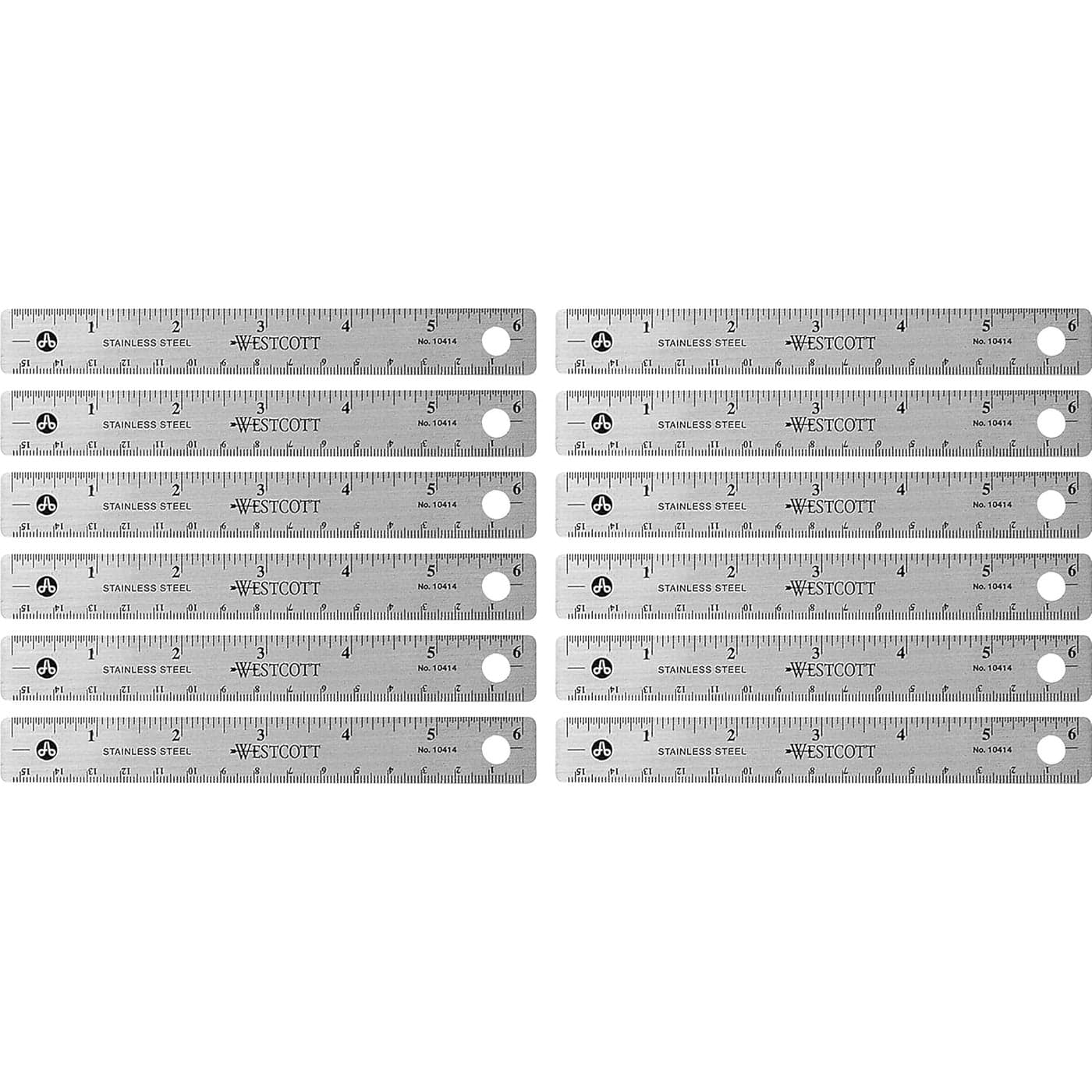 Westcott Steel Measuring Office and School Ruler 10414BX