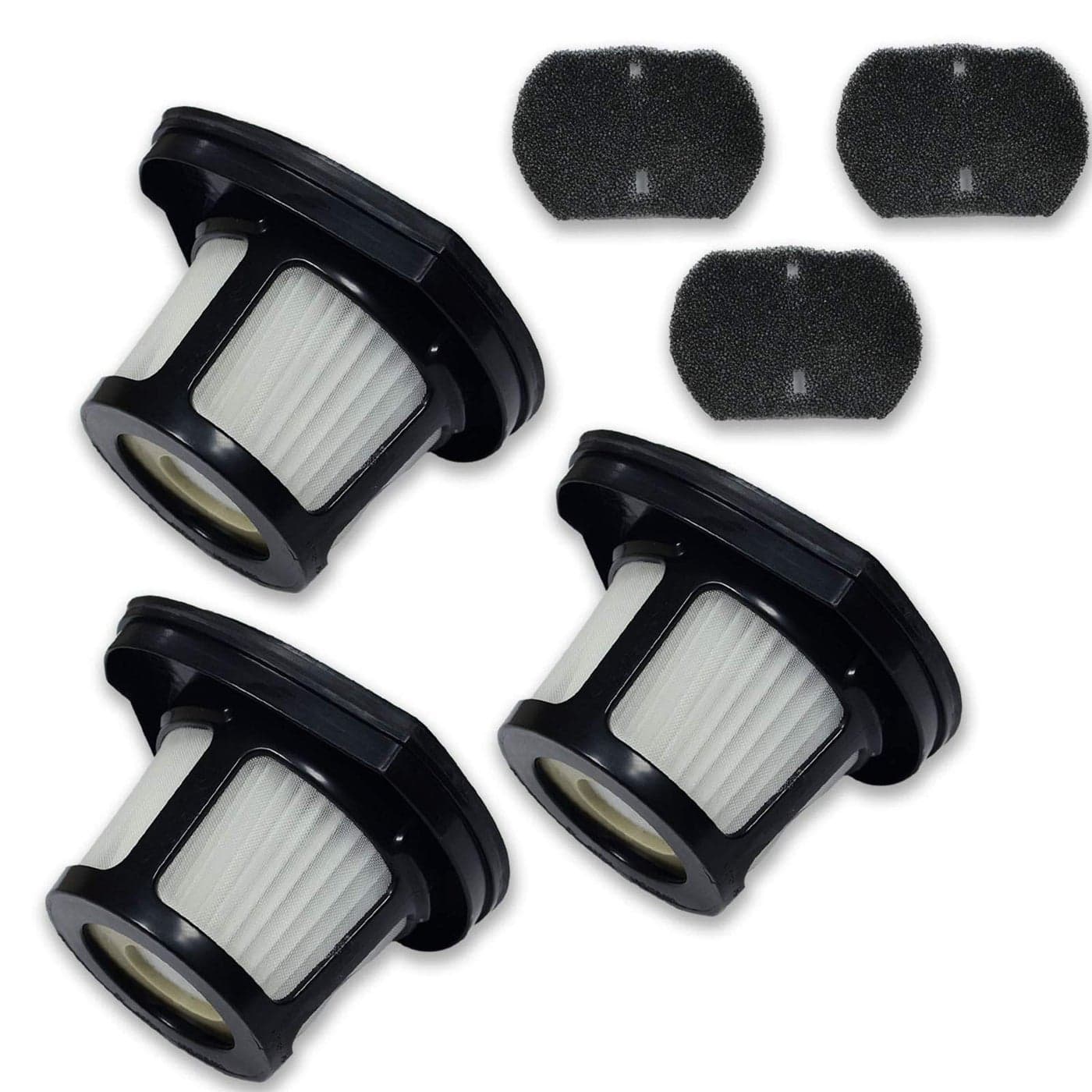 PUREBURG Replacement Filter Compatible with Bissell 2390 2390a 2389 2284W Pet Hair Eraser Lithium Ion Cordless Hand Vacuum3Pack HEPA and Mesh Frame Filter