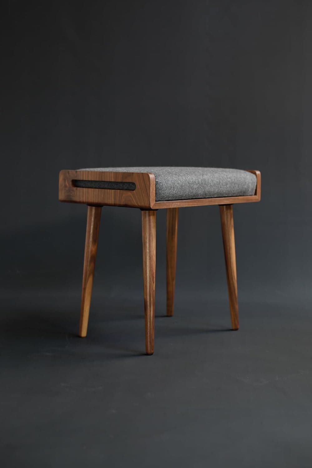 IThree Solid sheesham Wooden StoolSeatOttomanBench in Solid Sheesham Wood Stool with Cushion Sitting Chair