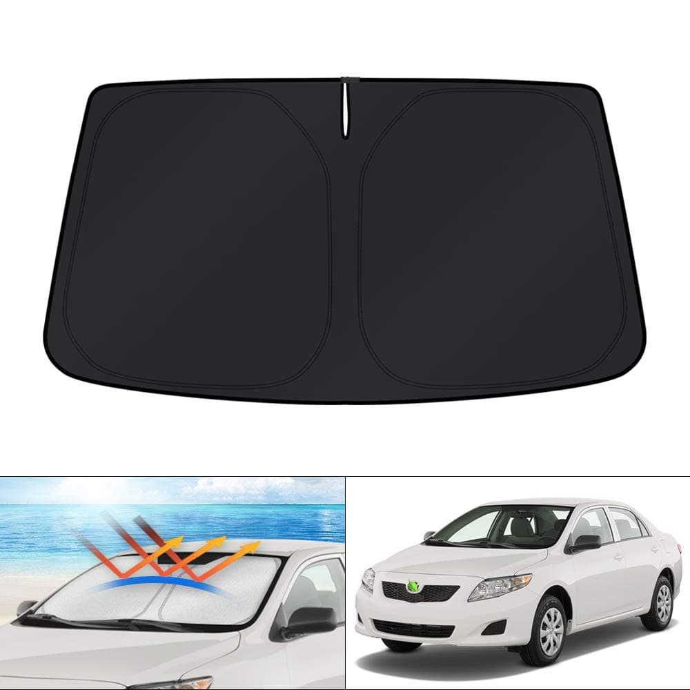 KUST Windshield Sun Shade for 20072011 Toyota Camry Custom Fit Sun Shield Screen Foldable Sun Visor Protector Blocks UV Rays Keep Your Car Cooler