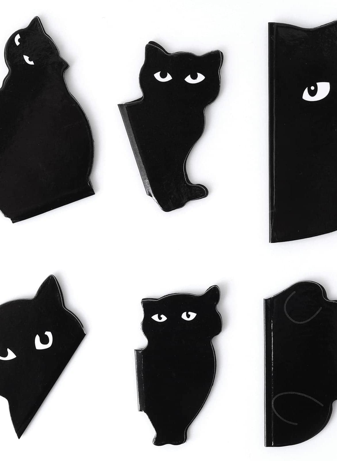 Magnetic Bookmarks, Inspirational Quotes 6 Pieces Assorted Cute Book Markers Clip Set Kawaii Cat Magnet Page Markers for Students Teachers School Home Office Supplie