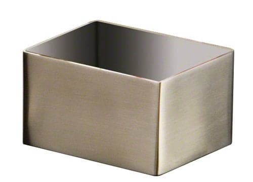 American Metalcraft SSPH4 Stainless Steel Rectangular Sugar Packet Holder, 2.75" L x 3.25" W, Satin Finish , Silver