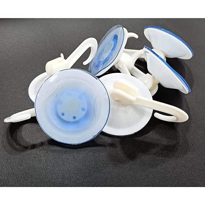 Shree MAHA Glass Hooks Vacuum Wall Sucker Hooks for Glass Mirror Window Tile Wall Bathroom Kitchen 45mm Dia Pack of 12 Pcs Small