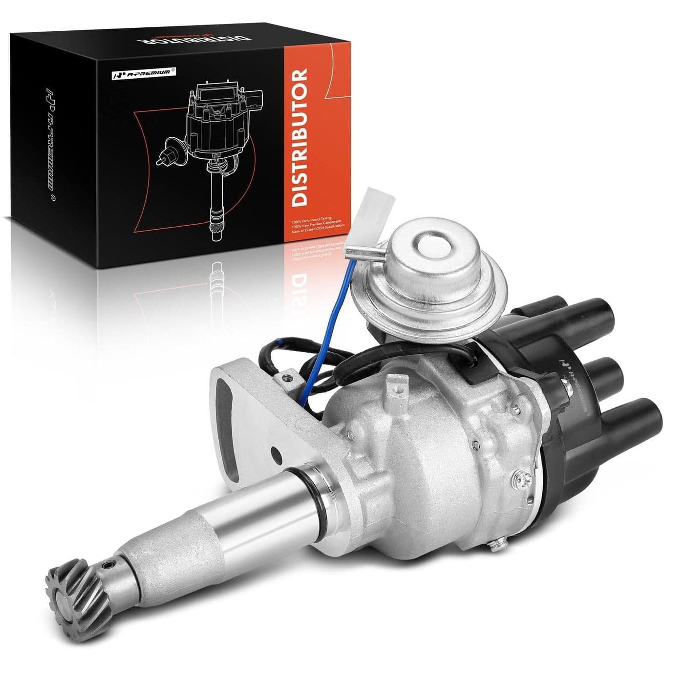 APremium Ignition Distributor with Cap and Rotor Compatible with Mazda B2200 19871993 22L