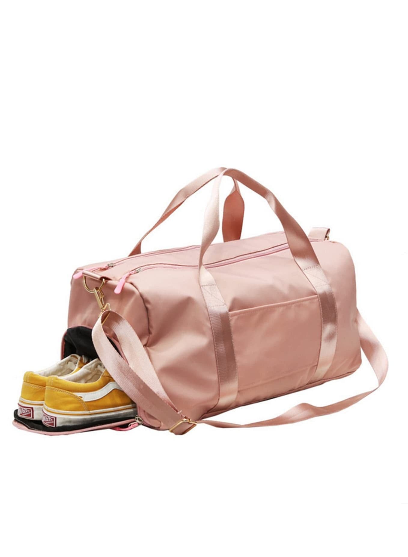 Sport Gym Duffle Holdall Bag Training Handbag Yoga Bag Travel Overnight Weekend Shoulder Tote Bag with Shoes Compartment