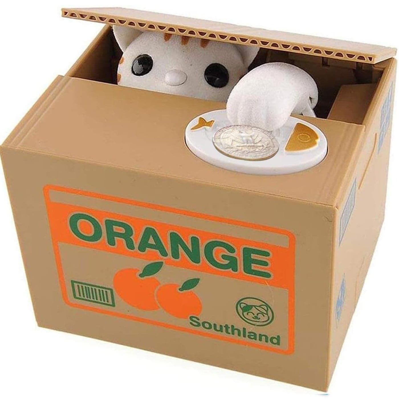 Barelove Kids Piggy Bank ATM Coin Cash Money Counter Saving Can Stealing Cute Cat Electronic Smart Voice Prompt Piggy Bank Safe Locks Great Gift fot Boys Girls Cat
