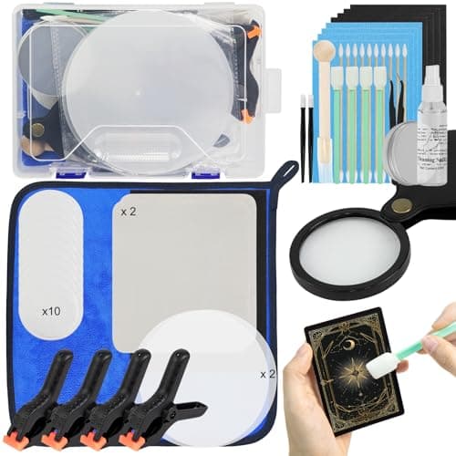 FETUSI Card Care Clean Kit,17-in-1 Card Cleaning and Polishing Restoration Kit, Trading Card Cleaning Kit with Fixing Jig and EVA Shaping Foam, Suitable for PSA Rated Card Care