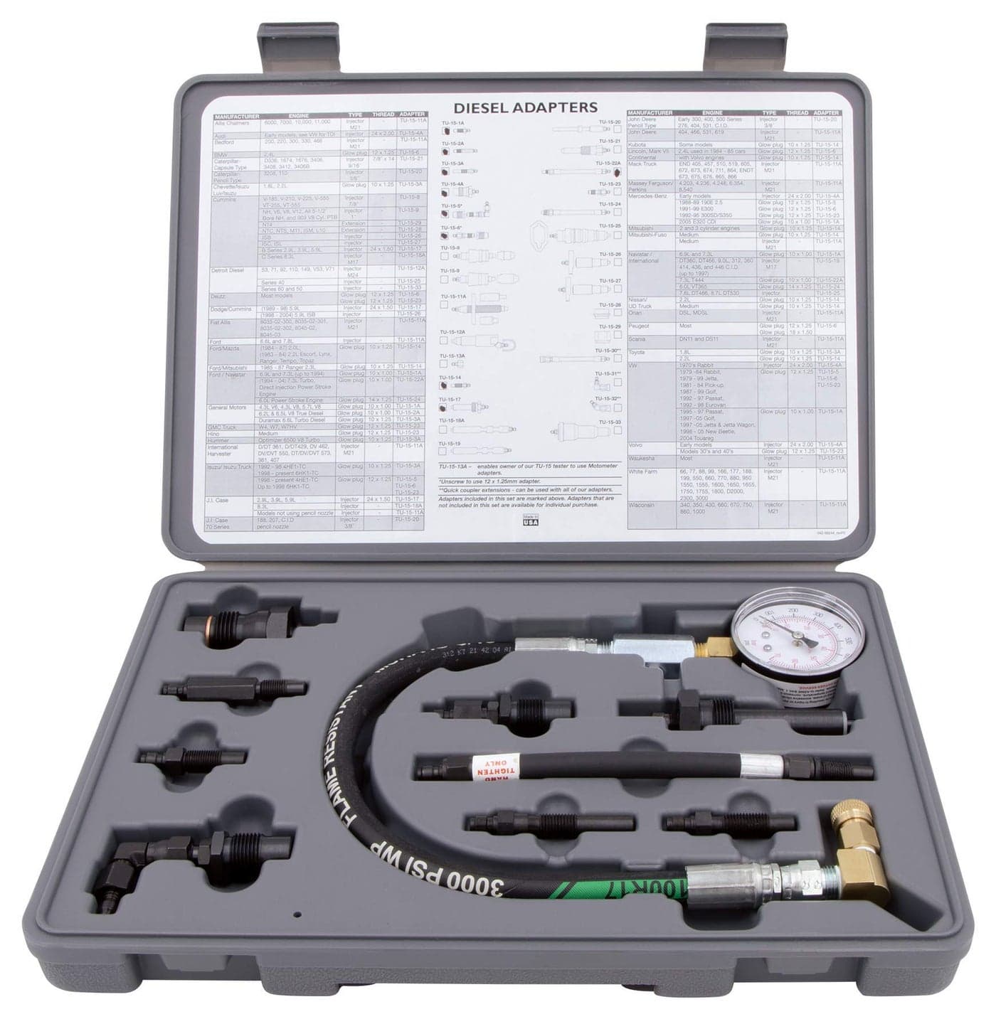 Lang Tools TU-15-53 Diesel Compression Test Set