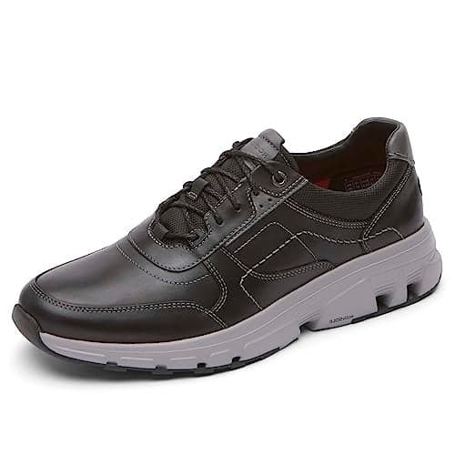 Rockport Men's reBOUNDX Ubal, Black Leather, 9.5 M