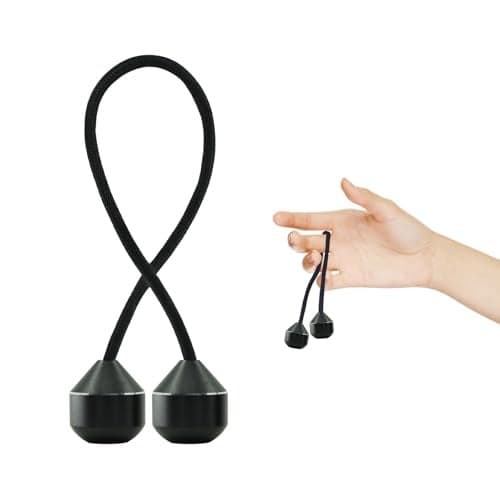Fidget Beads EDC Relieve Anxiety Toy Metal Fidget Toy for Stress Relief Home Office Toy Worry Beads Fidget Style BBlack