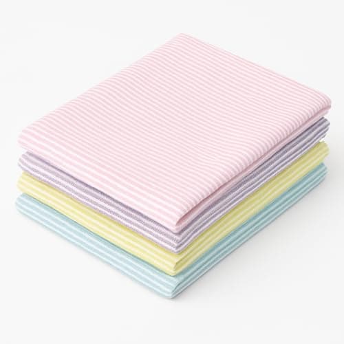 Pixel Home Re-usable Cotton Cleaning Cloths (4pcs)(Vibrant Colors)