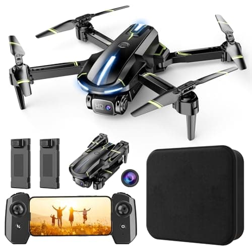 Drone with Camera 1080P HD FPV Foldable Mini Drone for Beginners Kids Adults Drone with One Key Take OffLanding Gesture Selfie Altitude Hold 3D Flip Easy to Fly 2 Batteries Toys for Boys Girls