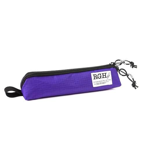 Rough Enough Small Slim Pencil Pouch Case for Kids Adults School Art Supplies Purple
