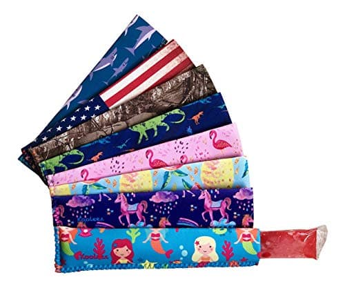 Koverz Kooleez Ice Pop Sleeves Insulated Neoprene Sleeve for Freezer PopIce Pop Popsicle Holders for Kids Washable and Reusable Assorted Colors 8Pack 2