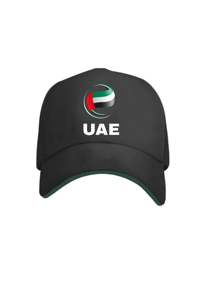 UAE Sports Cricket Cap – Adjustable Metal Buckle For Men – Lightweight And Breathable For Cricket Practice,Outdoor Activities,Sports Events And Casual Everyday Use