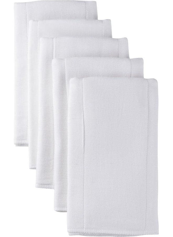 Gerber Unisex Baby Boys Girls Gauze Prefold Cloth Diapers Multipack White 5 Pack