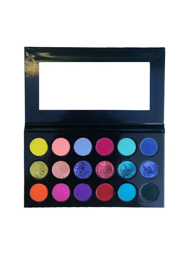 18 color eyeshadow palette,vegan eye shadow with special colors eyeshadow cosmetic Matte duochrome eyeshadow (make up-1)