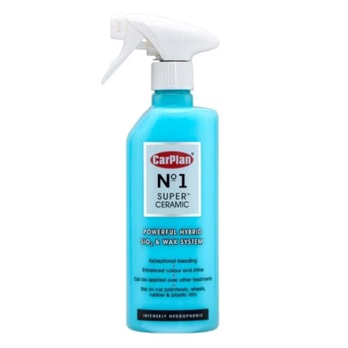CarPlan No1 Super Ceramic Hybrid Ceramic Wax Spray Coating 21 Fl Oz Advanced Si02 Paint Protection Forms a Water Beading Protective Barrier