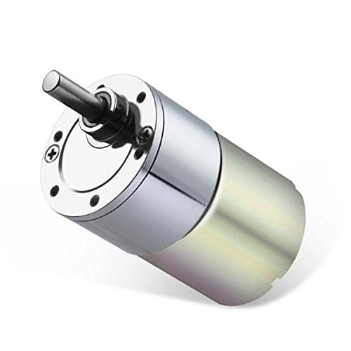 Greartisan DC 12V 60RPM Gear Motor High Torque Electric Micro Speed Reduction Geared Motor Eccentric Output Shaft 37mm Diameter Gearbox