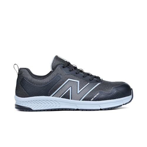New Balance Evolve Aluminum Alloy Toe Men’s Industrial Work Shoes, Black/Grey, Size 7, Medium, Comfortable & Light Work Shoes for Men, Electric Hazard, Slip Resistant
