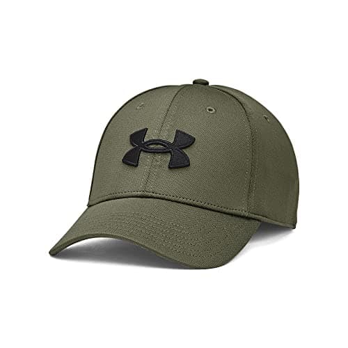 Under Armour Mens Blitzing Cap Stretch Fit 390 Marine OD Green Black LargeXLarge
