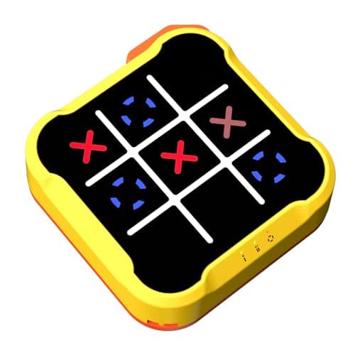 Tic Tac Toe Bolt Game Handheld Electric Puzzle Game Gift Ideal for Kids and Adults Birthday Electronic Board Games for Educational and Memory Growth Portable Travel Games for Car Ride