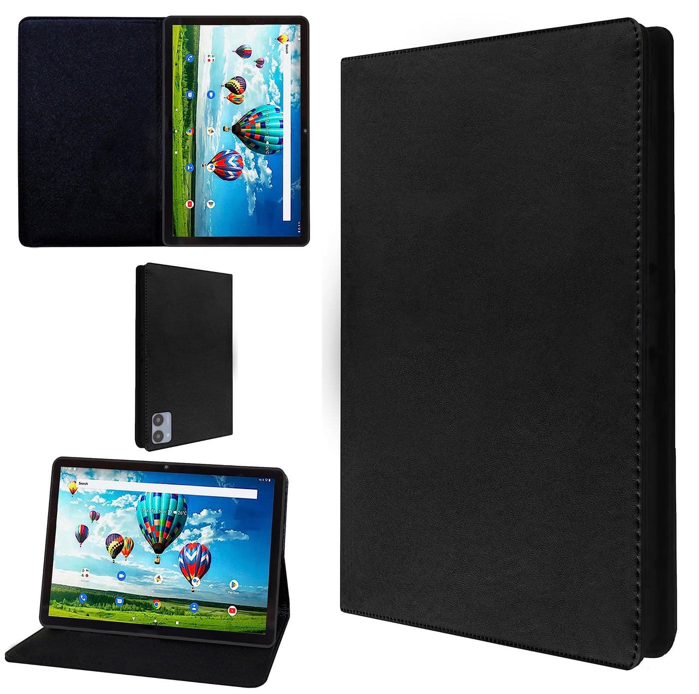 TGK Leather Flip Stand Case Cover for Acer One T9-1212L (25.65 cm) 10.1 Inch Tablet (Black)