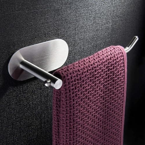 Zollyss Self Adhesive Towel Ring Stainless Steel Napkin Towel Hanger for Washbasin Anti Rust Strong Sticker Towel Holder for Bathroom Napkin Holder (9 inch)