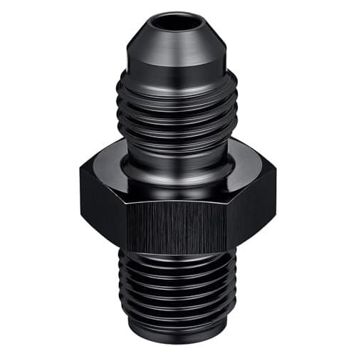 EVIL ENERGY 4AN Male to 716 x 24 Inverted Flare Thread Fitting Adapter Straight