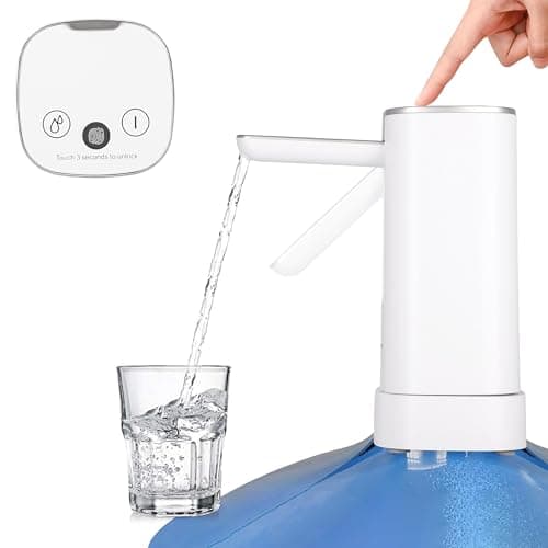Qlect Automatic Water Dispenser For 20 Litre Bottle – Usb Dc Water Pump With 1200 mAh Battery| Water Pressure Pump for Home Office Travel | Water Dispenser Pump With Display Timer and Fingerprint Lock