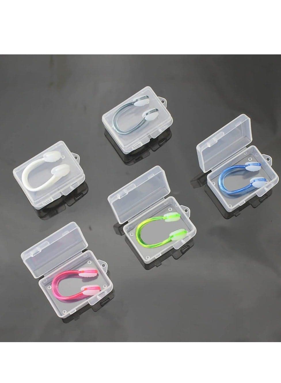 5 Pieces Swimming Nose Clip Swimming Nose Plug Waterproof Nose Clip Nose Protector, Training Nose Clip Silica Gel Swim Nose Clip Swim Nose Clip Plug Protector For Swimming Adult and Kids
