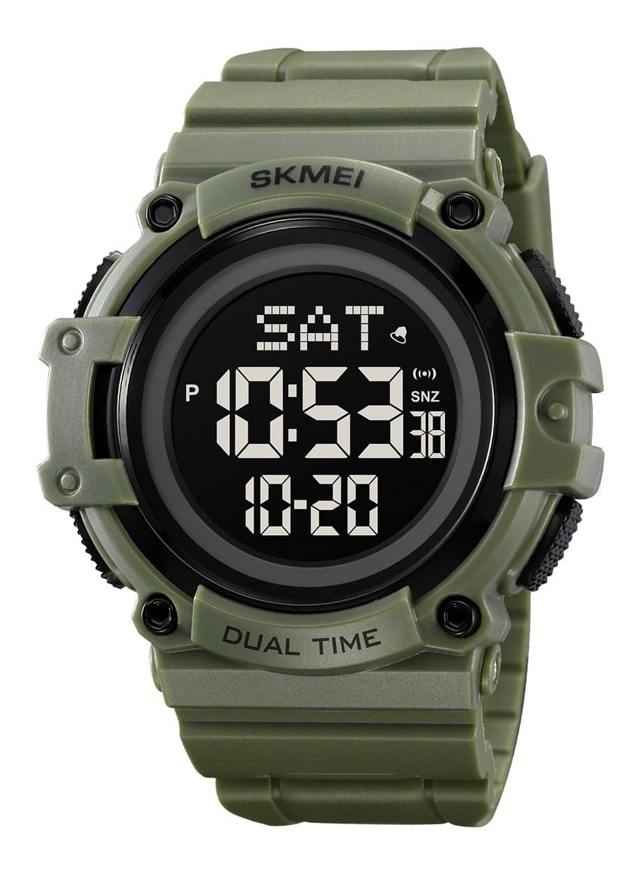 Watches for Men Water Resistance Digital Green 2230
