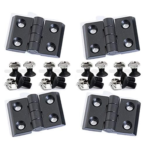 KOOTANS 4 Sets Alloy Hinges for 2020 Series 6mm T-Slot Aluminum Extrusion Profile 3D Printer Frame