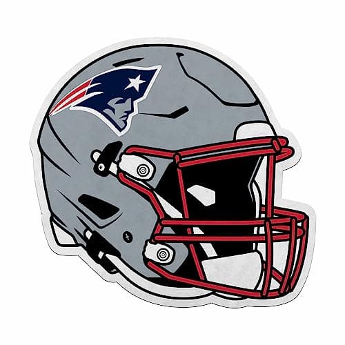 Rico Industries NFL Football New England Patriots Helmet Shape Cut Pennant - Home and Living Room Décor - Soft Felt EZ to Hang