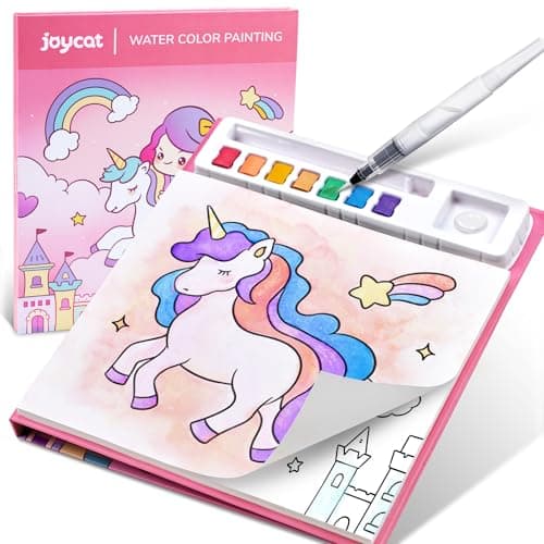 JoyCat Paint with Water Coloring Books for Toddlers Watercolor Painting Sets for Kids Ages 35 48 Arts and Crafts Drawing Activities Toy Birthday Gifts for Boys Girls Magical Pony