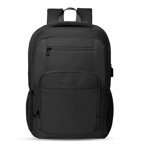 Red Lemon Swiss pack 26L Waterproof Laptop Backpack – Pro Series 2025 Model,15.6" Laptop Bag with Rain Cover for Men & Women, Ideal for Office, Travel, School & Daily Use (Midnight Black)