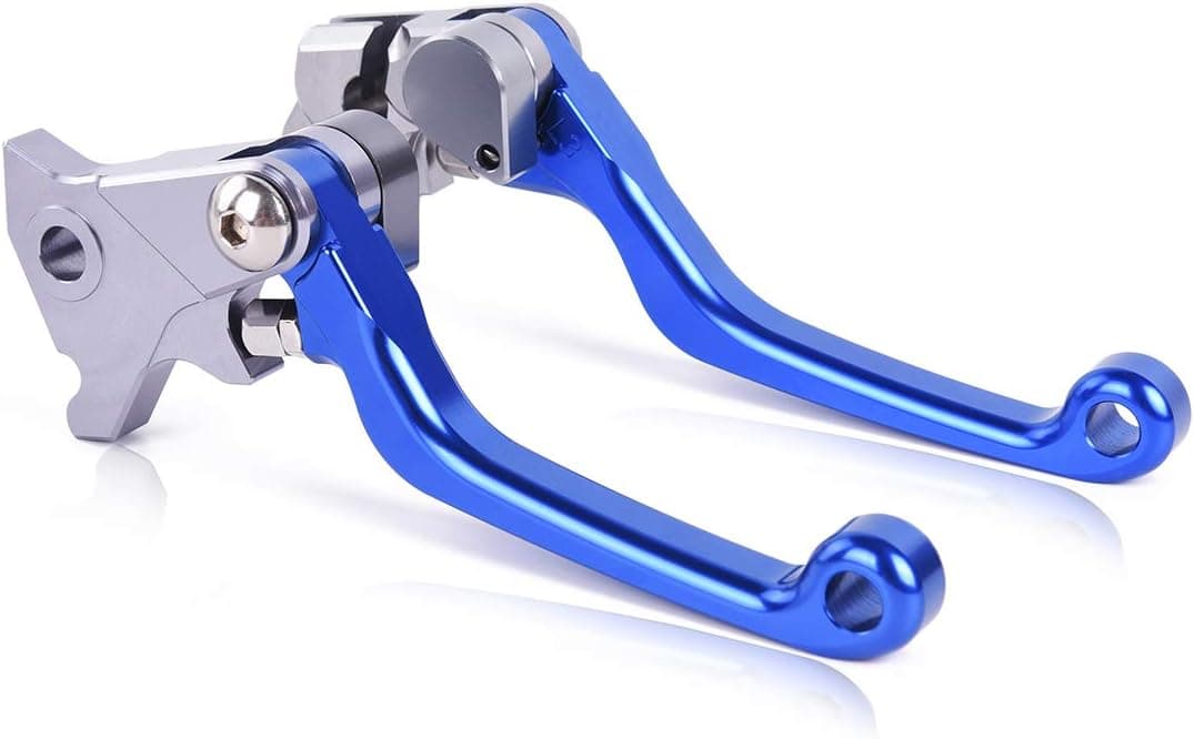 Rawsomes Blue Pivot Dirt Bike Brake Clutch Levers for Yamaha TTR 125L/LE/LE 2000-2019, TTR 225 2000
