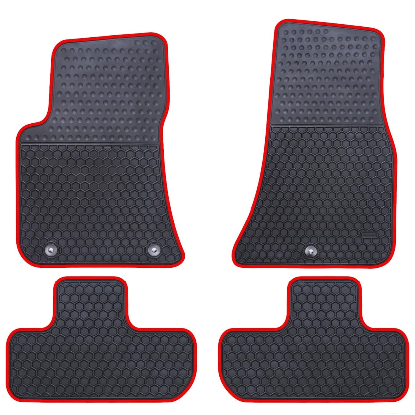 Ucaskin Car Floor Mats Custom Fit for Dodge Challenger RWD Do not Fit AWD Perfectly 2023 2022 2021 2020 2019 2018 2017 2016 2015 Odorless Rubber Heavy Duty All Weather Car Floor LinerRed