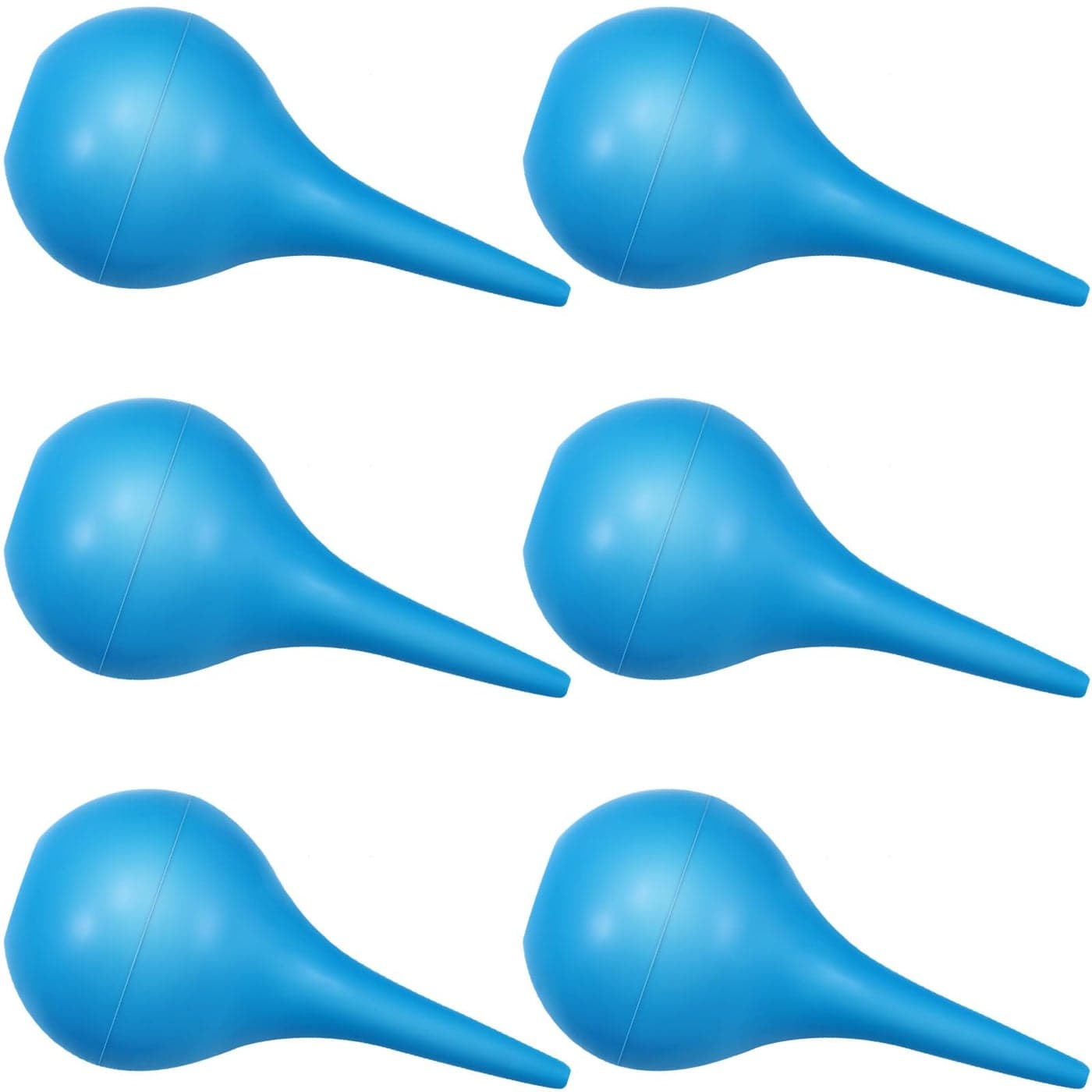 Nuanchu 6 Packs Hand Bulb Ear Syringe 30 ml Washing Rubber Squeeze Bulb Ear Syringe Ball for Infant Baby Puppy AdultBlue