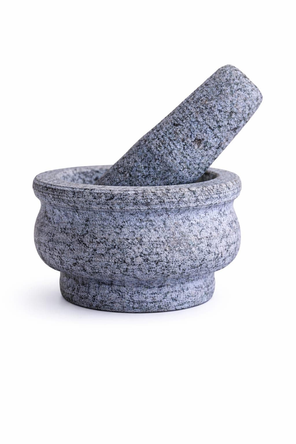 Subaa Mortar and Pestle Set | Ginger Garlic Crusher for Kitchen Unpolished Heavy Stone Material | Best Masher Kitchen Tool | okhli and musal | Ammi kallu 5 Inch BOWEL Stone