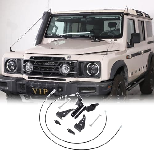 Bekantogy Car Adjustable Limb Risers Kit Compatible with INEOS Grenadier 2022-2024+ Carbon Steel Through The Jungle Windshield Protector Obstacle Eliminate Rope